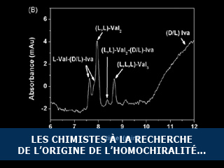 Les chimistes à la recherche de l’origine de l’homochiralité…
