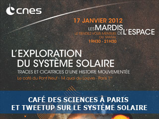 Café des sciences à Paris et Tweetup sur l’exploration du système solaire
